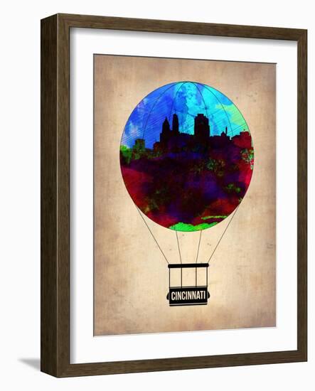 Cincinnati Air Balloon-NaxArt-Framed Art Print