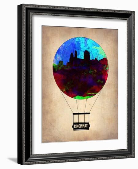 Cincinnati Air Balloon-NaxArt-Framed Art Print