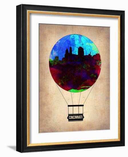 Cincinnati Air Balloon-NaxArt-Framed Art Print