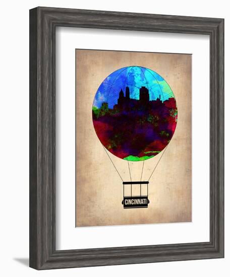 Cincinnati Air Balloon-NaxArt-Framed Art Print