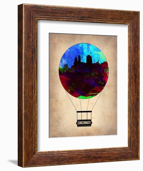 Cincinnati Air Balloon-NaxArt-Framed Art Print