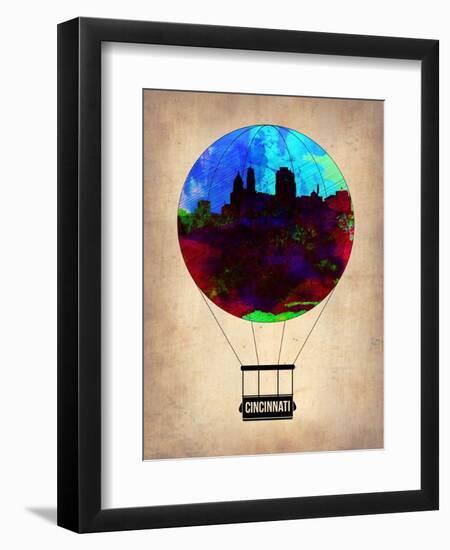Cincinnati Air Balloon-NaxArt-Framed Art Print