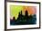 Cincinnati City Skyline-NaxArt-Framed Art Print