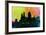 Cincinnati City Skyline-NaxArt-Framed Art Print