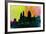 Cincinnati City Skyline-NaxArt-Framed Art Print