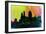 Cincinnati City Skyline-NaxArt-Framed Art Print