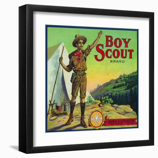 Cincinnati, Ohio, Boy Scout Brand Citrus Label-Lantern Press-Framed Art Print