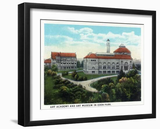 Cincinnati, Ohio - Eden Park Art Academy and Museum Exterior-Lantern Press-Framed Art Print