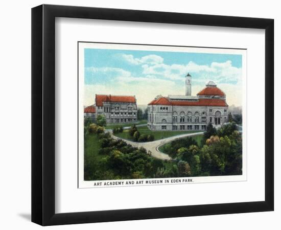 Cincinnati, Ohio - Eden Park Art Academy and Museum Exterior-Lantern Press-Framed Art Print