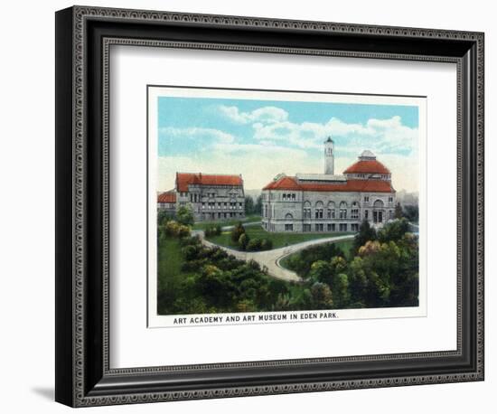 Cincinnati, Ohio - Eden Park Art Academy and Museum Exterior-Lantern Press-Framed Art Print