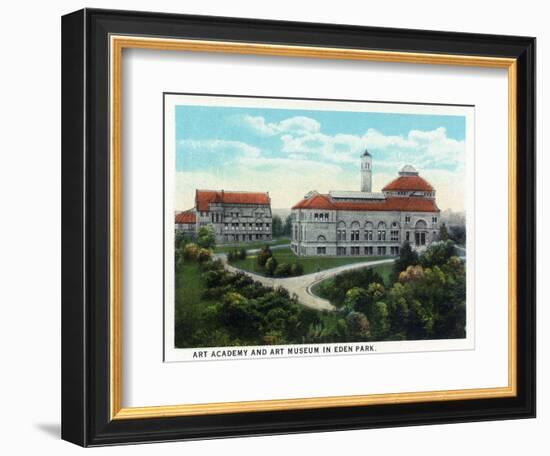 Cincinnati, Ohio - Eden Park Art Academy and Museum Exterior-Lantern Press-Framed Art Print