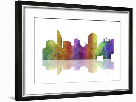 Cincinnati Ohio Skyline 1-Marlene Watson-Framed Giclee Print