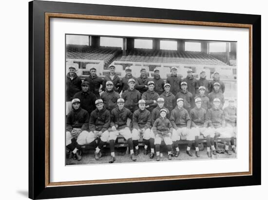 Cincinnati Reds Team, Baseball Photo No.2 - Cincinnati, OH-Lantern Press-Framed Art Print