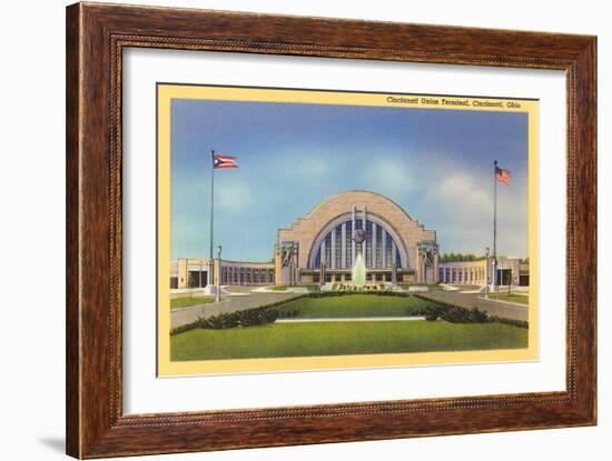 Cincinnati Union Terminal-null-Framed Art Print