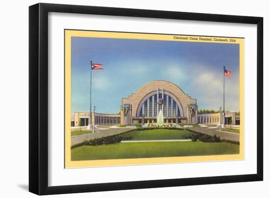 Cincinnati Union Terminal-null-Framed Art Print