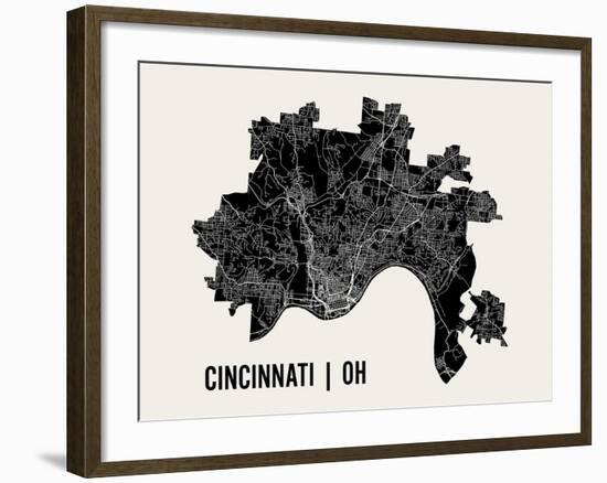 Cincinnati-Mr City Printing-Framed Art Print