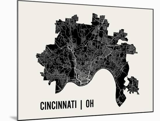 Cincinnati-Mr City Printing-Mounted Art Print