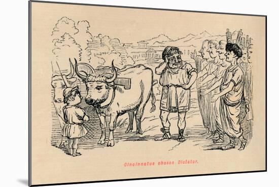 'Cincinnatus chosen Dictator', 1852-John Leech-Mounted Giclee Print