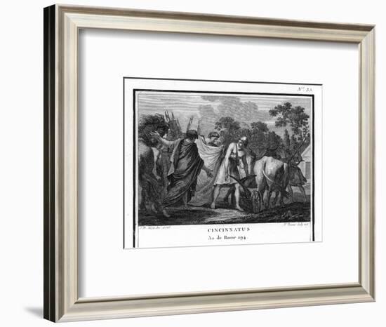 Cincinnatus is Called from the Plow to Serve as Consul-Augustyn Mirys-Framed Photographic Print