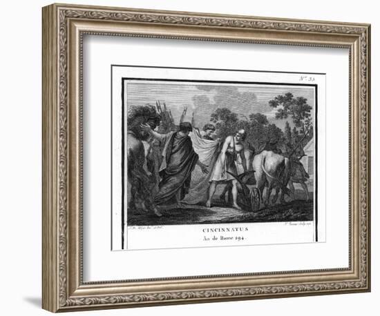 Cincinnatus is Called from the Plow to Serve as Consul-Augustyn Mirys-Framed Photographic Print