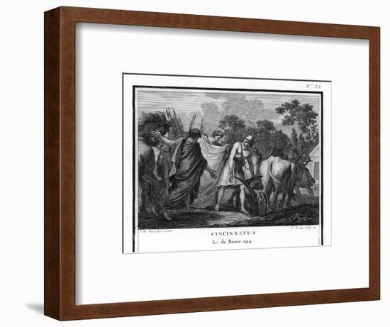 Cincinnatus is Called from the Plow to Serve as Consul-Augustyn Mirys-Framed Photographic Print