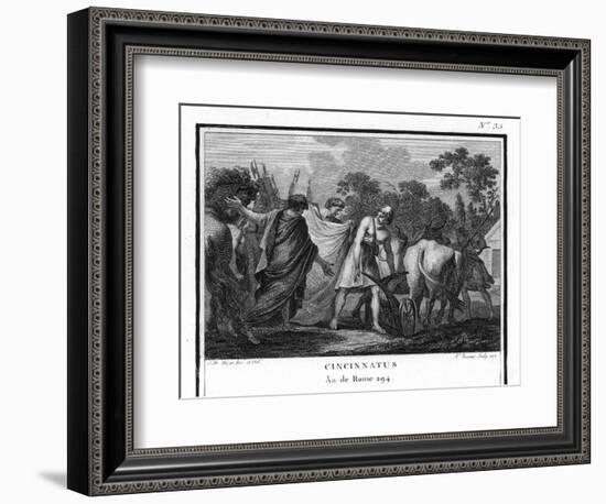 Cincinnatus is Called from the Plow to Serve as Consul-Augustyn Mirys-Framed Photographic Print