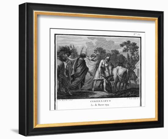 Cincinnatus is Called from the Plow to Serve as Consul-Augustyn Mirys-Framed Photographic Print