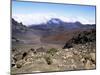 Cinder Cone and Iron-Rich Lava Weathered to Brown Oxide in the Crater of Haleakala-Robert Francis-Mounted Photographic Print