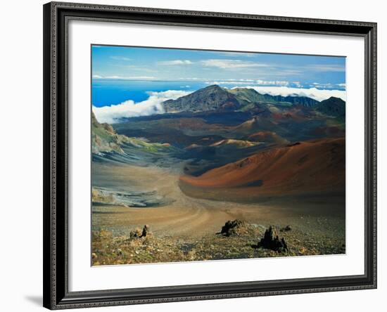 Cinder Cone Crater at Haleakala's Summit, Maui, Hawaii, USA-Adam Jones-Framed Photographic Print