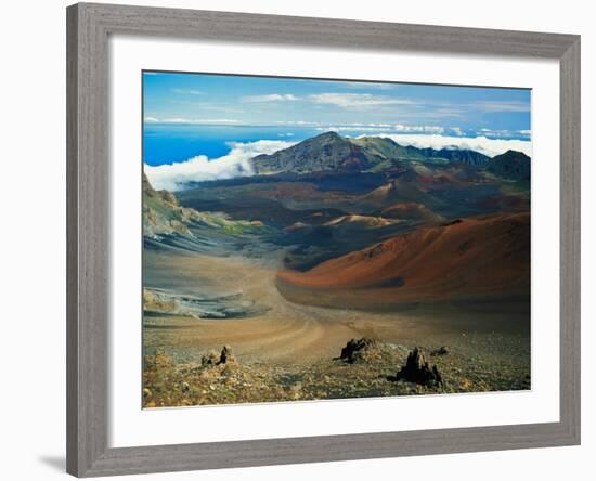 Cinder Cone Crater at Haleakala's Summit, Maui, Hawaii, USA-Adam Jones-Framed Photographic Print