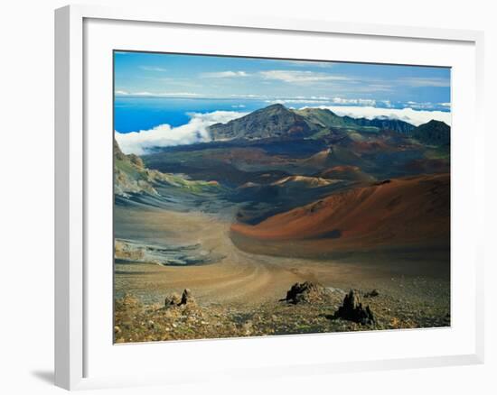 Cinder Cone Crater at Haleakala's Summit, Maui, Hawaii, USA-Adam Jones-Framed Photographic Print