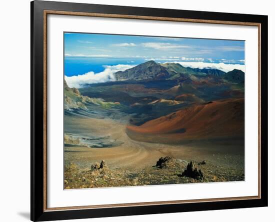 Cinder Cone Crater at Haleakala's Summit, Maui, Hawaii, USA-Adam Jones-Framed Photographic Print