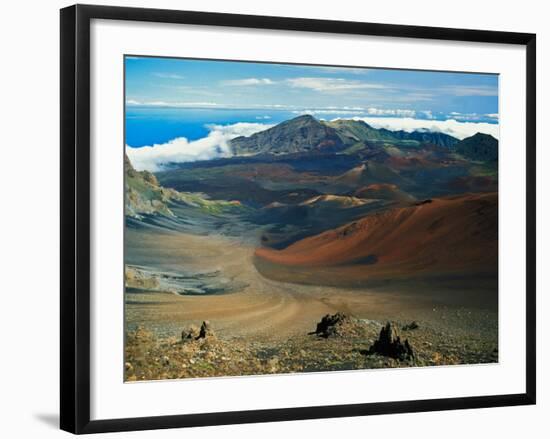 Cinder Cone Crater at Haleakala's Summit, Maui, Hawaii, USA-Adam Jones-Framed Photographic Print