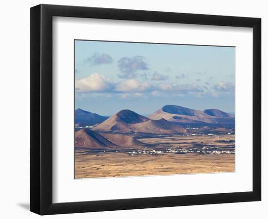 Cinder Cones in the Centre of the Island Near Tinajo, a Relic of the Island's Active Volcanic Past-Robert Francis-Framed Photographic Print