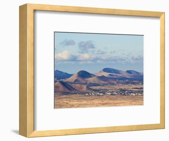 Cinder Cones in the Centre of the Island Near Tinajo, a Relic of the Island's Active Volcanic Past-Robert Francis-Framed Photographic Print