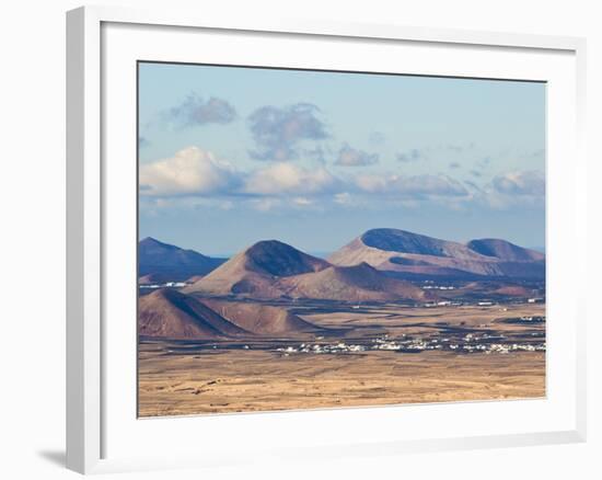 Cinder Cones in the Centre of the Island Near Tinajo, a Relic of the Island's Active Volcanic Past-Robert Francis-Framed Photographic Print