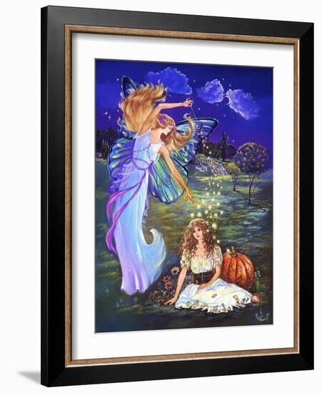 Cinderella and Fairy Godmother-Judy Mastrangelo-Framed Giclee Print