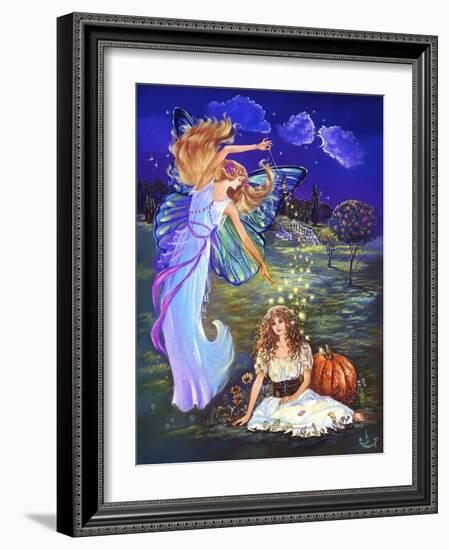 Cinderella and Fairy Godmother-Judy Mastrangelo-Framed Giclee Print