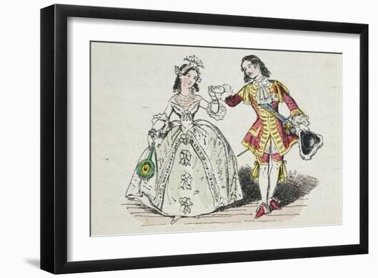 Cinderella and Prince-Theodor Hosemann-Framed Giclee Print