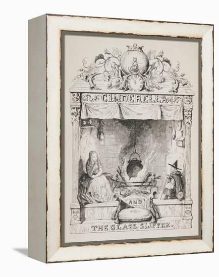 Cinderella and the Glass Slipper-George Cruikshank-Framed Premier Image Canvas