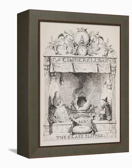 Cinderella and the Glass Slipper-George Cruikshank-Framed Premier Image Canvas