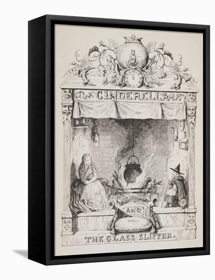 Cinderella and the Glass Slipper-George Cruikshank-Framed Premier Image Canvas