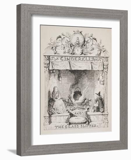 Cinderella and the Glass Slipper-George Cruikshank-Framed Giclee Print