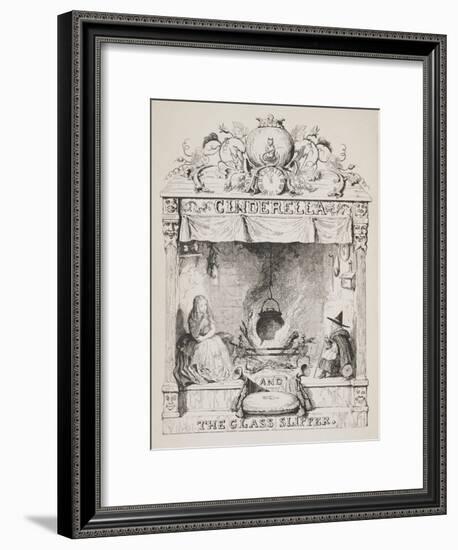 Cinderella and the Glass Slipper-George Cruikshank-Framed Giclee Print