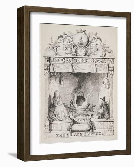 Cinderella and the Glass Slipper-George Cruikshank-Framed Giclee Print