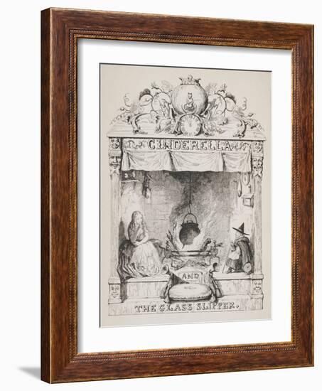 Cinderella and the Glass Slipper-George Cruikshank-Framed Giclee Print