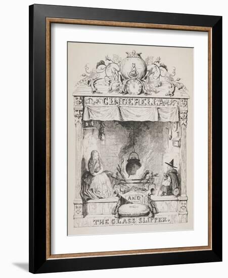 Cinderella and the Glass Slipper-George Cruikshank-Framed Giclee Print