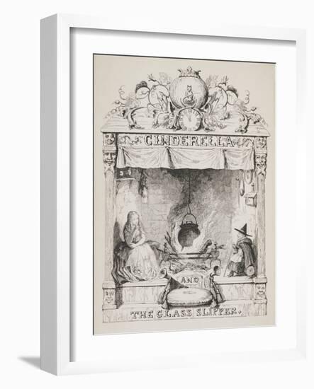 Cinderella and the Glass Slipper-George Cruikshank-Framed Giclee Print