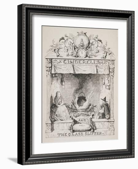 Cinderella and the Glass Slipper-George Cruikshank-Framed Giclee Print