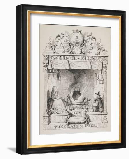 Cinderella and the Glass Slipper-George Cruikshank-Framed Giclee Print